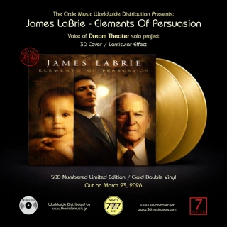 JAMES LABRIE - Elements Of Persuasion – Double Gold LP in Special 3D Cover