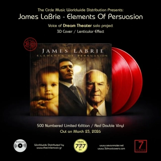 JAMES LABRIE - Elements Of Persuasion – Double Red LP in Special 3D Cover