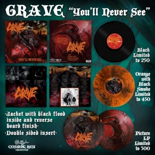 GRAVE - You'll Never See LP picture
